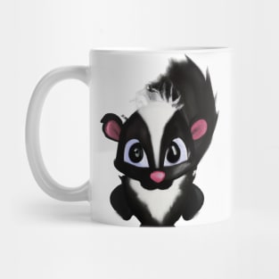 Cute Skunk Drawing Mug